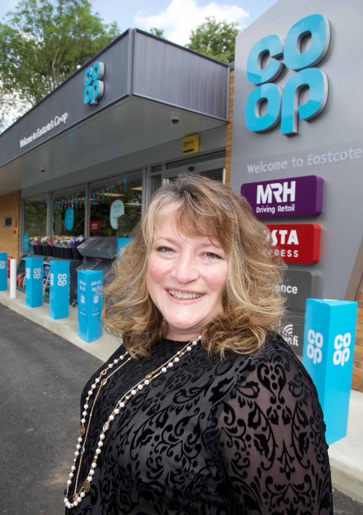 MRH chief executive Karen Dickens outside the Co-op site in Eastcote