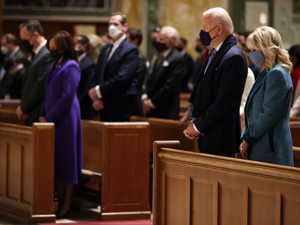 Bidens church service