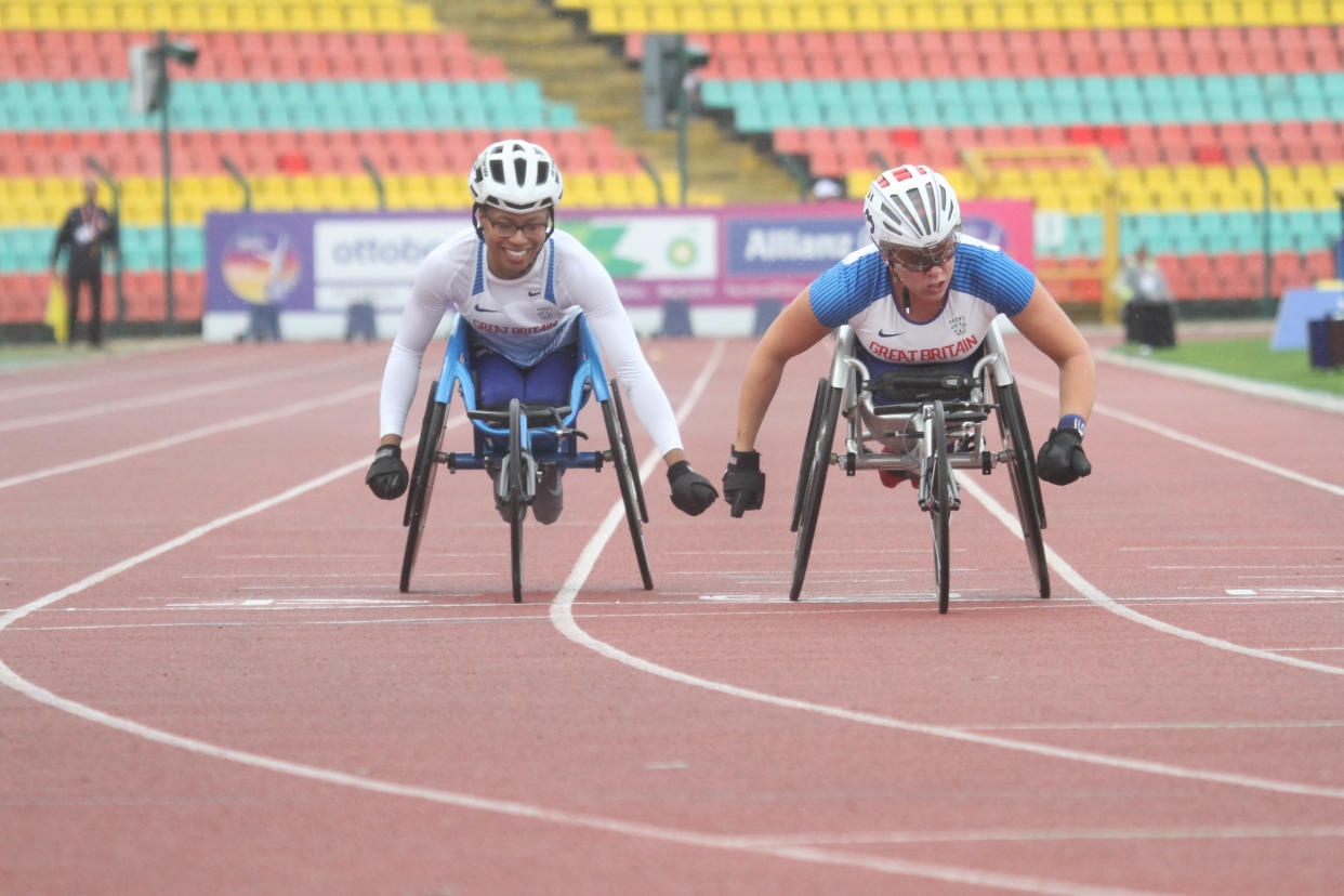 Cockroft (right) and Kare Adenegan led the way for Great Britain. Pic: Ben Booth Photography