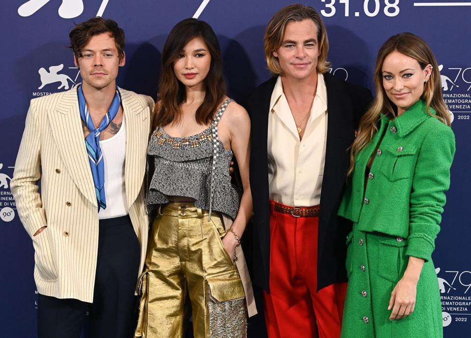 Harry Styles, Gemma Chan, Chris Pine and Olivia Wilde 'Don't Worry Darling' photocall, 79th Venice International Film Festival