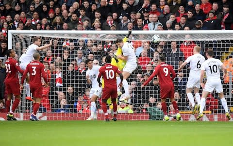 LIVERPOOL, ENGLAND - MARCH 10: Alisson Becker of Liverpool fails to stop a ball from Ashley Westwood of Burnley (not pictured) as scores his sides first goal from a corner during the Premier League match between Liverpool FC and Burnley FC at Anfield on March 10, 2019 in Liverpool, United Kingdom - Credit: Getty Images