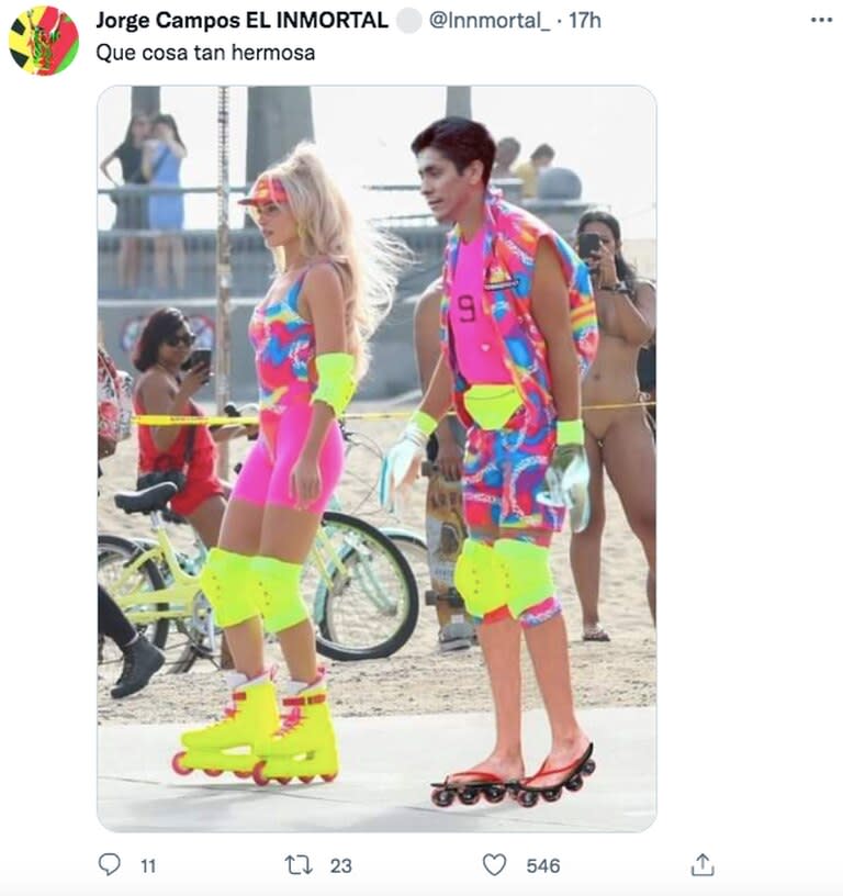 Los mejores tuits por el atuendo de "Barbie" y su comparación con Jorge Campos