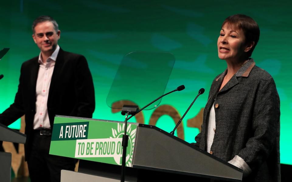 Green Party leaders Jonathan Bartley and Caroline Lucas.