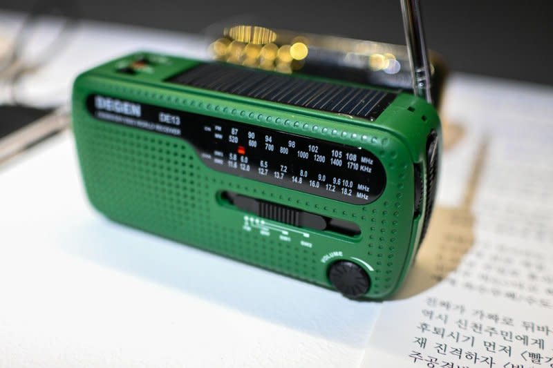 Objects on display include radios that North Koreans use to pick up forbidden broadcasts from the South. Photo by Thomas Maresca/UPI