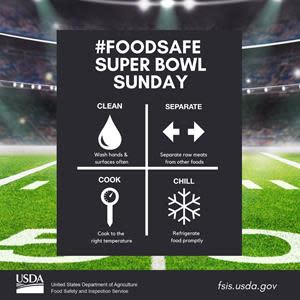 USDA: Don't Fumble Food Safety on Super Bowl Sunday - AllOnGeorgia