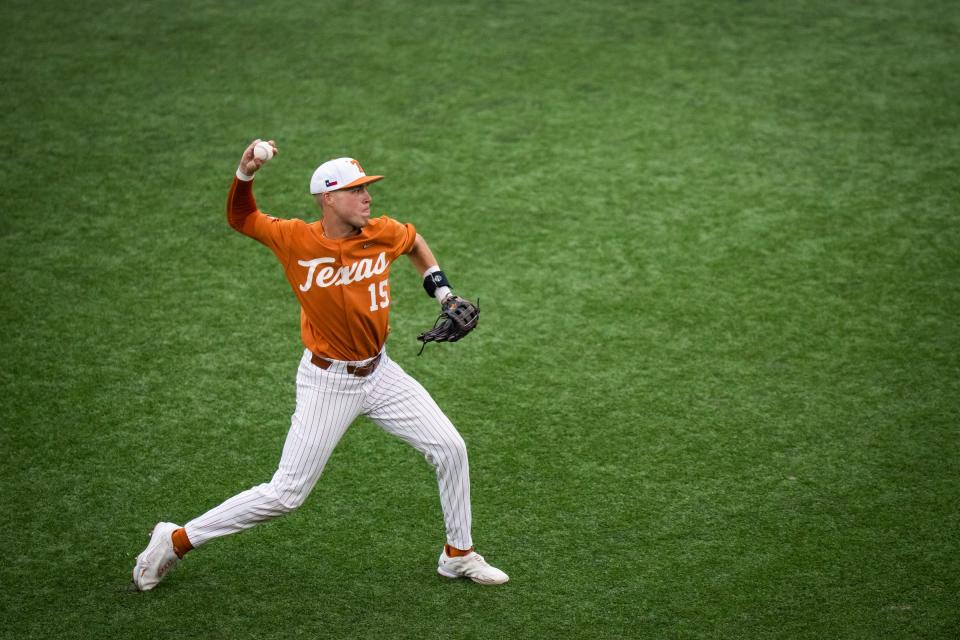 Peyton Powell can help the Longhorns pretty much anywhere on the field, but he solidified his worth last season by securing third base. That's where he figures to play the most this season, too. "Wherever the team needs me," he said.