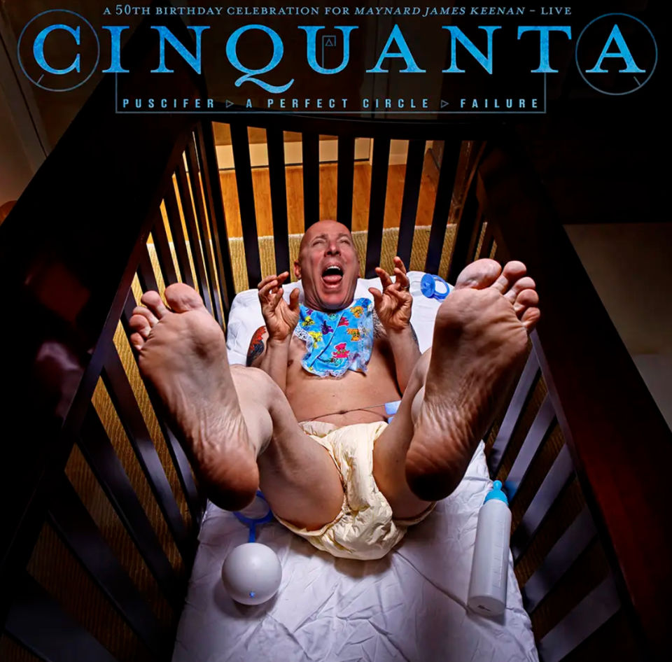 The full album cover for Maynard James Keenan’s Cinquanta album