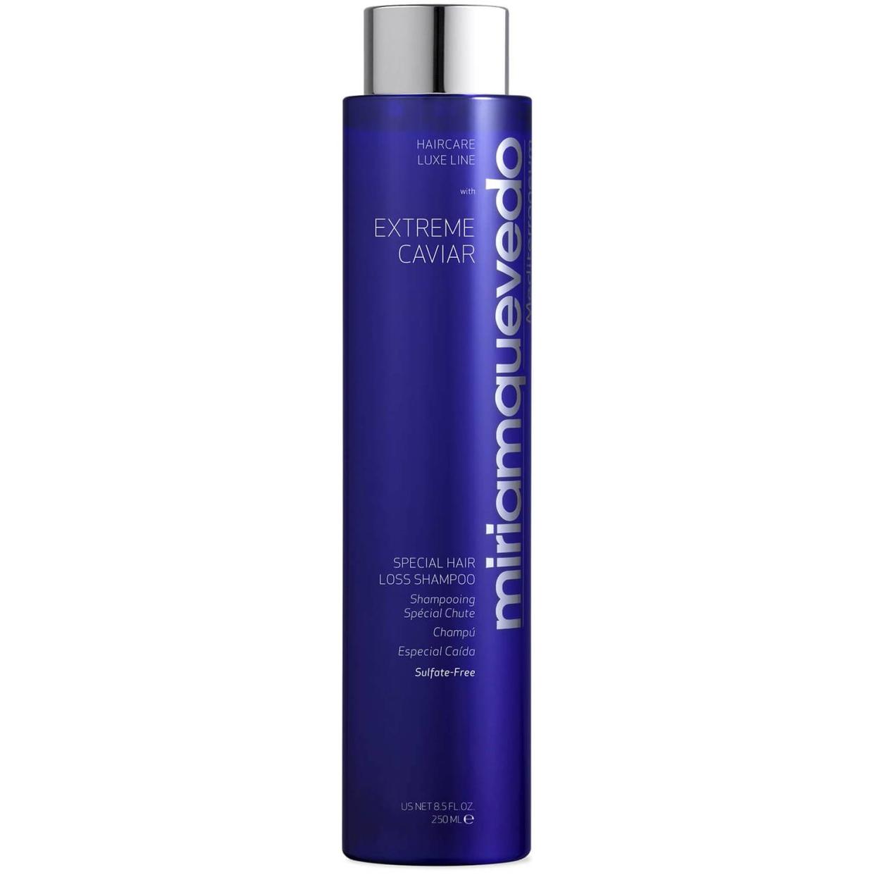 <p><a href="https://go.redirectingat.com?id=74968X1596630&url=https%3A%2F%2Fwww.dermstore.com%2Fmiriam-quevedo-extreme-special-hair-loss-shampoo-sulfate-free-250ml%2F12901182.html&sref=https%3A%2F%2Fwww.oprahdaily.com%2Fbeauty%2Fhair%2Fg29038749%2Fbest-hair-growth-products%2F" rel="nofollow noopener" target="_blank" data-ylk="slk:Shop Now;elm:context_link;itc:0;sec:content-canvas" class="link rapid-noclick-resp">Shop Now</a></p><p>Extreme Caviar Special Hair Loss Shampoo</p><p>dermstore.com</p><p>$50.00</p><span class="copyright">Miriam Quevedo</span>