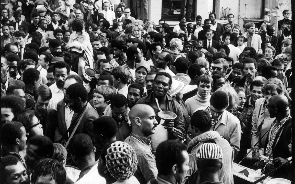 Crowds fill the street during the Notting Hill Carnival, London, August 1968. (Photo by Charlie Phillips/Getty Images)  - Getty