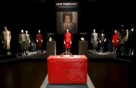 The Prime Ministerial Dispatch Box, part of the collection of former British prime minister Margaret Thatcher during an auction preview at Christie's in London, Britain, December 11, 2015. REUTERS/Peter Nicholls