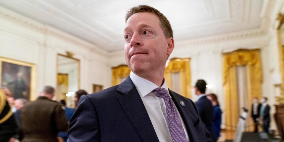 Matthew Pottinger in the East Room of the White House