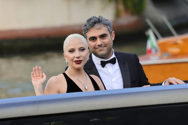 <p>Jacopo Raule/FilmMagic</p> Lady Gaga and Michael Polansky in September 2024