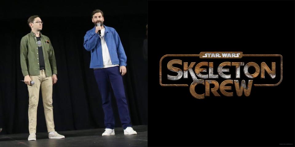 "Skeleton Crew" creators Christopher Ford and Jon Watts attend the studio showcase panel at Star Wars Celebration in Anaheim, California on May 26, 2022.