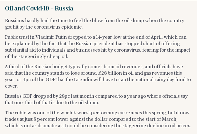 Oil dispatches from Russia, US and Saudi Arabia