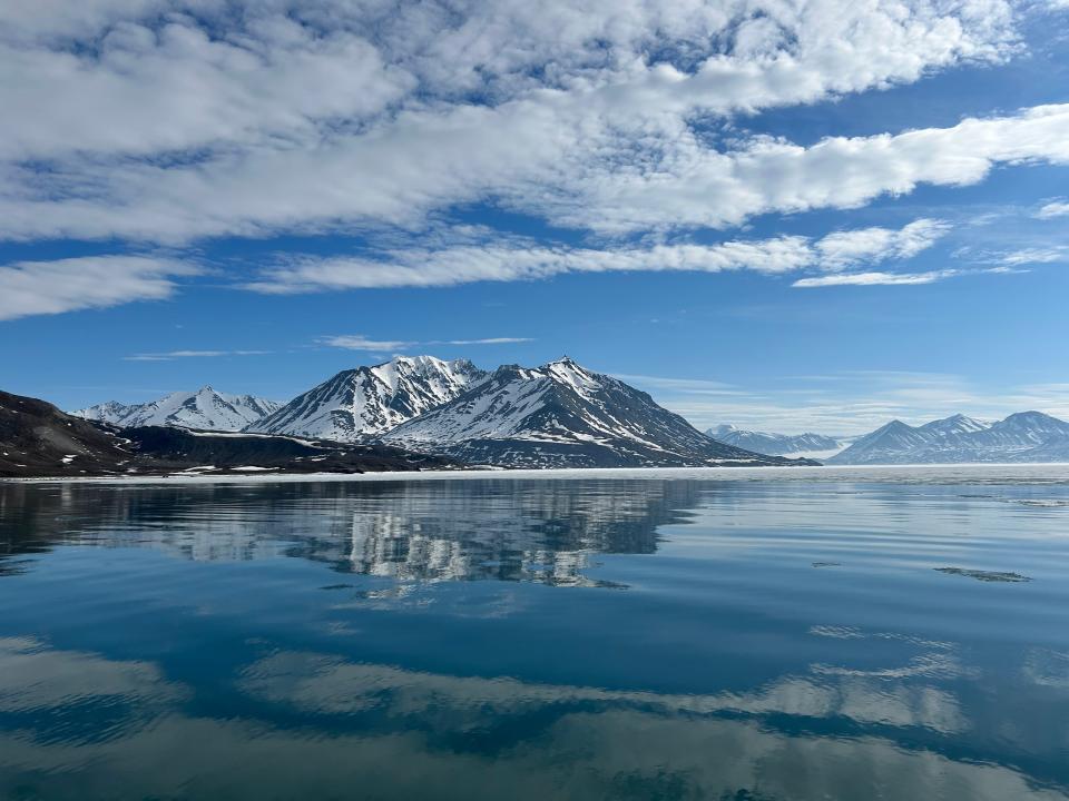 St. Jonsfjorden at Spitsbergen, Svalbard.