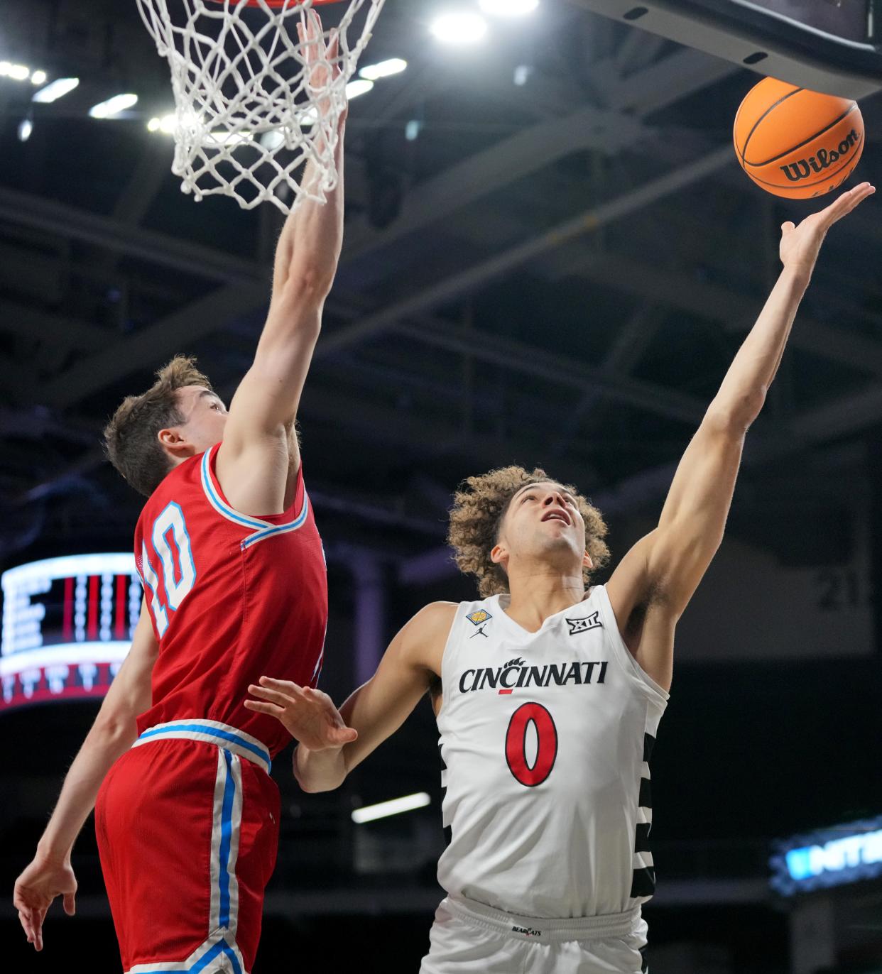 UC's Dan Skillings Jr. scored 17 of his 20 points in the second half of the Bearcats 74-57 victory over Bradley Saturday afternoon at Fifth Third Arena.