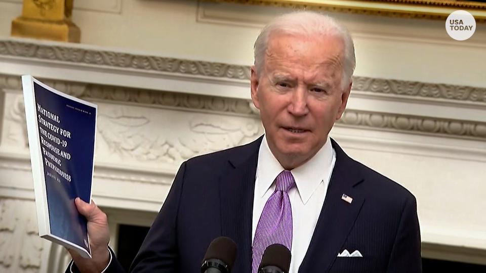 President Biden says COVID-19 plan is 'based on science not politics, on truth not denial'