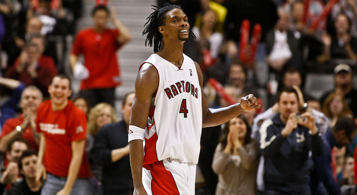 Chris Bosh looks back fondly on his time in Toronto. (Getty)