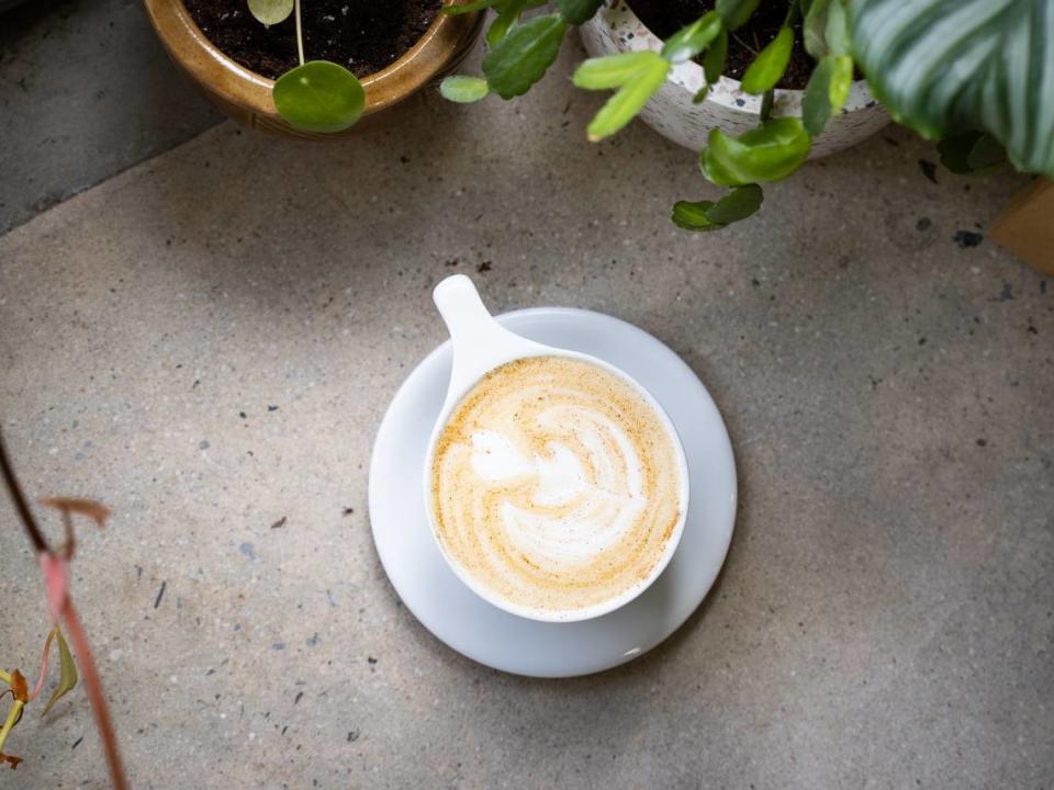 The Kabocha Squash Latte at Hex Coffee. Courtesy of Jono