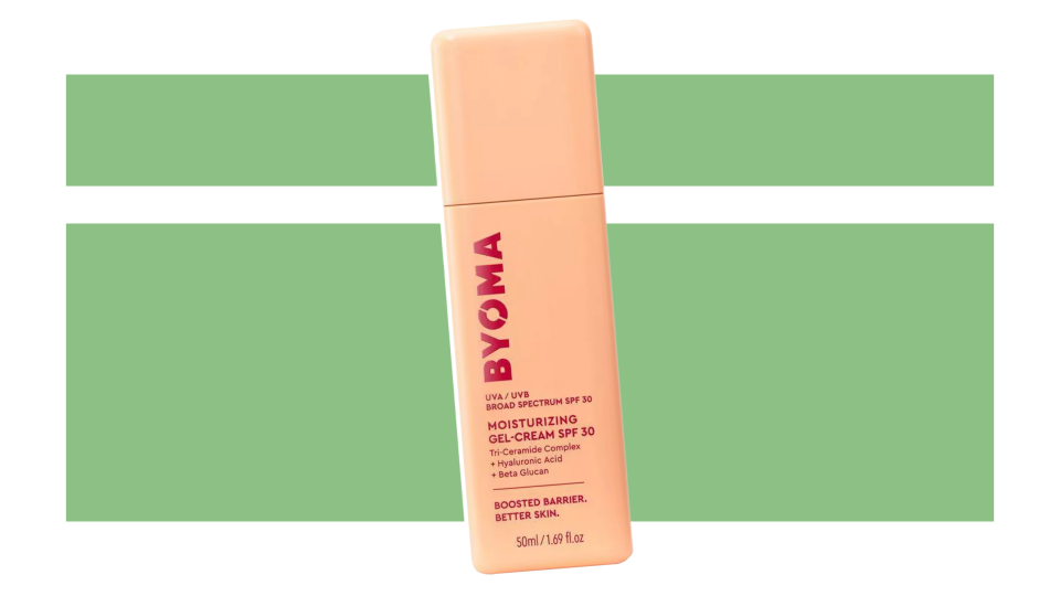 Reach for the Byoma Gel Face Moisturizer as the final step in your skincare routine.