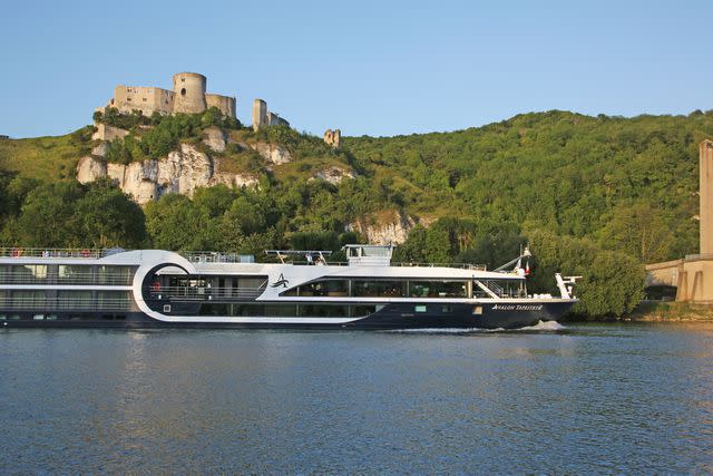 <p>Courtesy of Avalon Waterways</p> The Avalon Tapestry II cruising the Seine River.