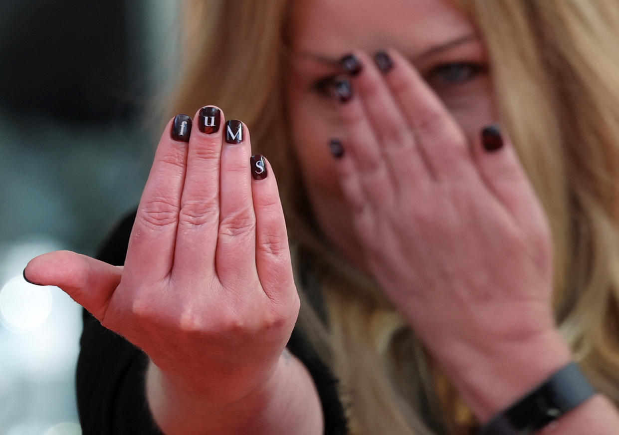 Actor Christina Applegate poses during her star unveiling ceremony on the Hollywood Walk of Fame in Los Angeles, U.S., November 14, 2022. REUTERS/Mario Anzuoni