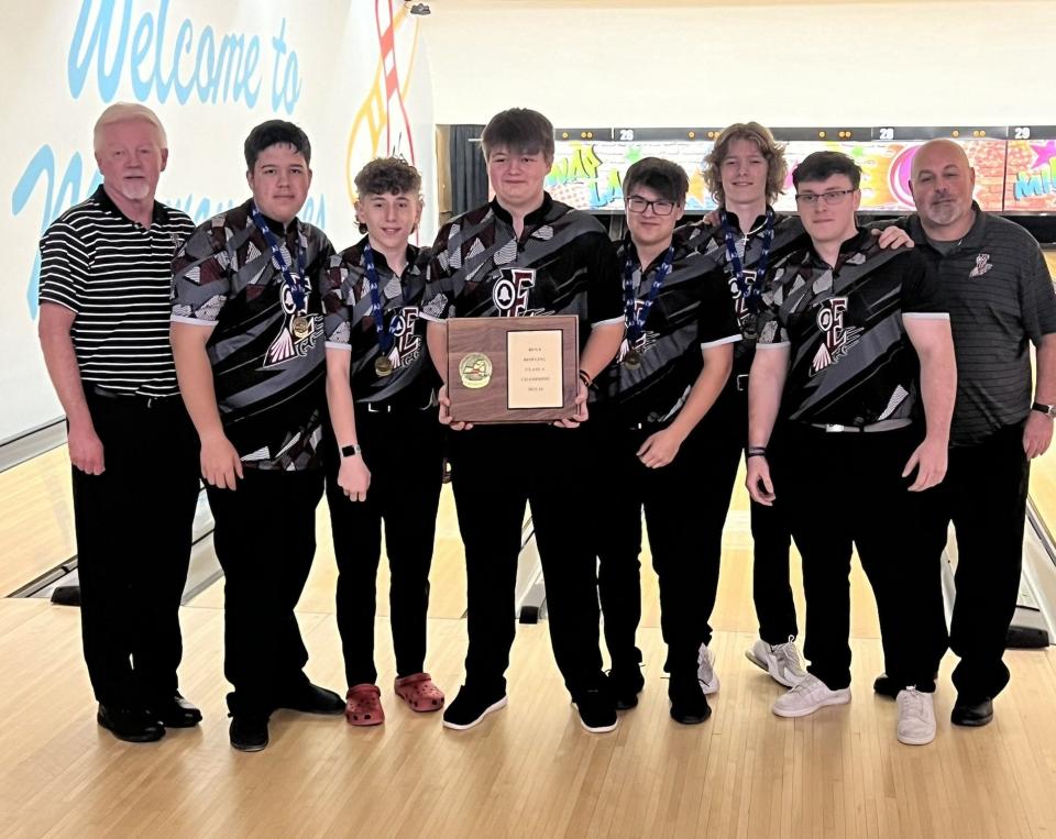 The Elmira boys bowling team captured the Section 4 Class A title Feb. 17 at Midway Lanes in Vestal.