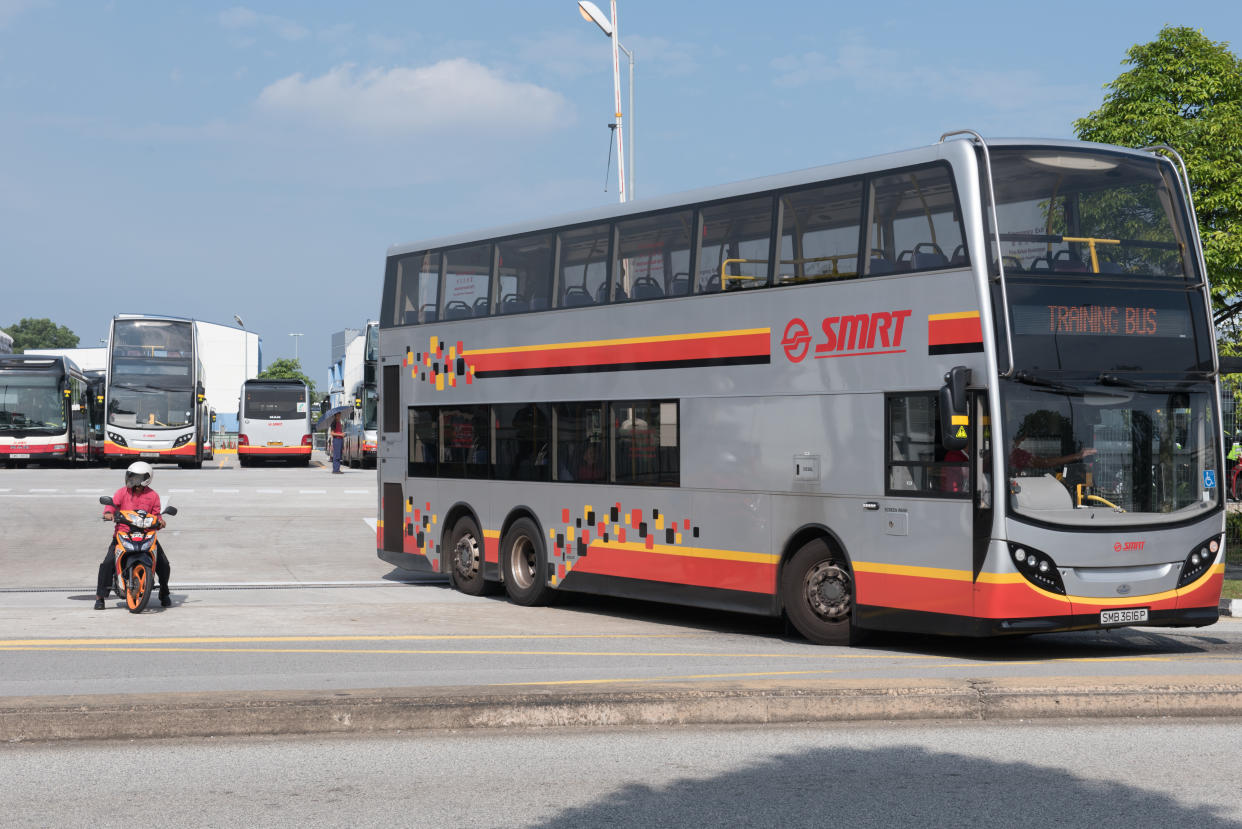 SMRT bus depot (Yahoo News Singapore file photo)