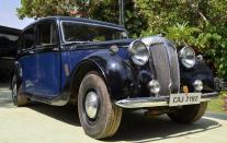 <b>Car:</b> Daimler Maharajah<br><b>Year:</b> 1947<br><b>Owner:</b> Original owner was the Maharajah of Mysore. Subsequently acquired by Sulaiman’s brother-in-law<br><b>Story:</b> Sulaiman’s jewel in the crown, the Daimler Maharajah is an impressive looking car and is worthy of a king. There were very few were these made and were manufactured exclusively for Maharajahs. There is a glass divider between driver and the passengers. “The Daimler Maharajah is my most valued car, although it is difficult to drive in traffic, it’s worth the effort.”