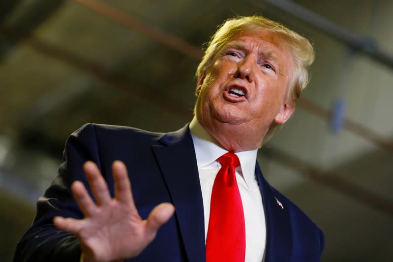 U.S. President Trump tours Apple Computer plant in Austin, Texas