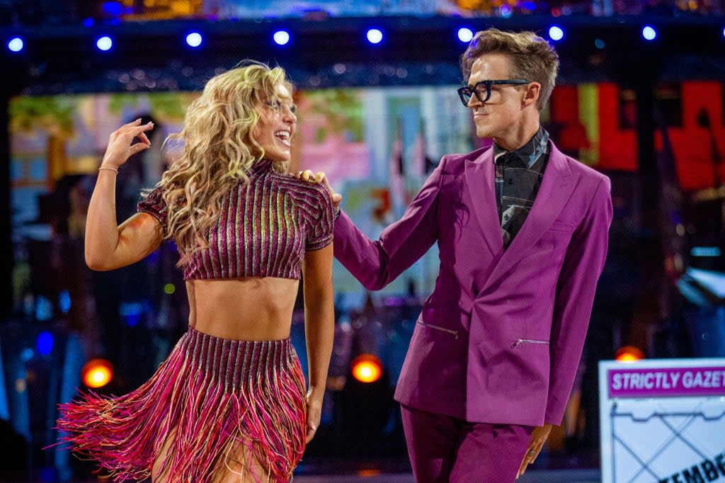 Strictly’s Amy Dowden and Tom Fletcher - who have been eliminated from the show after Musicals week.  (PA)