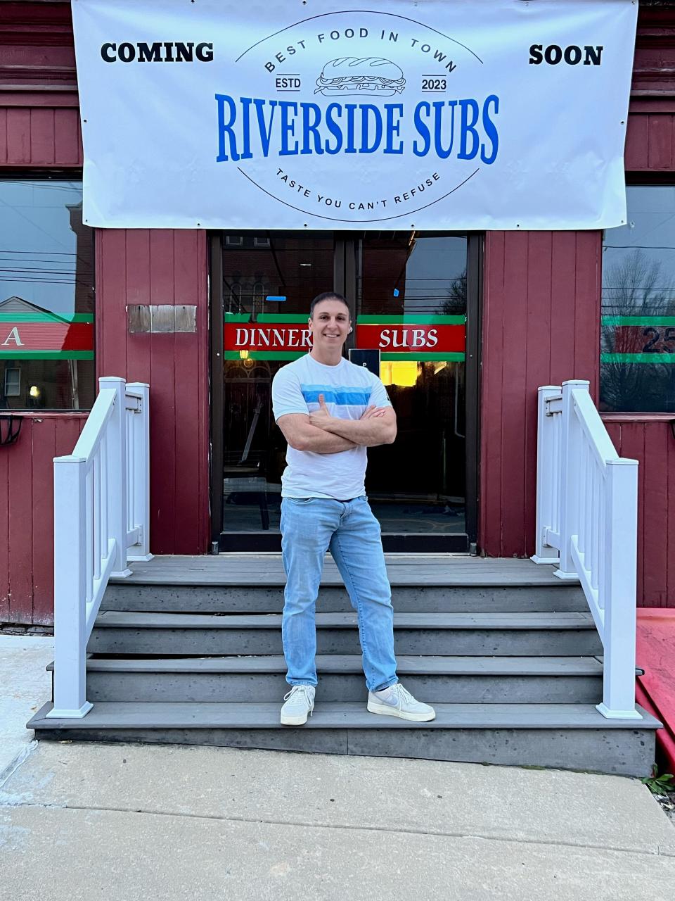 Riverside Subs, owned and operated by Disma Campailla and his wife, will open in May.