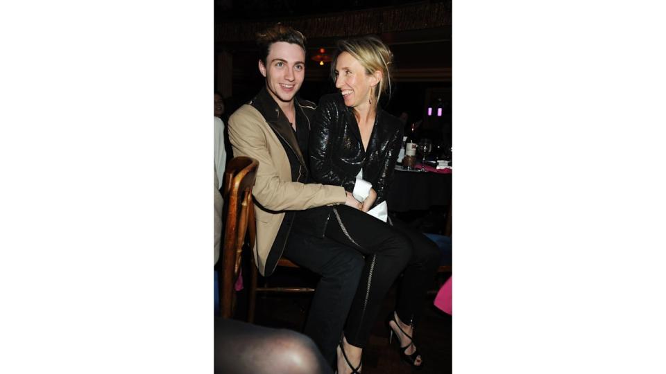 Aaron Johnson and Sam Taylor-Wood attend the charity fundraising evening 'Hoping's Got Talent' in aid of the Hoping For Palestine charity, at Cafe de Paris on June 18, 2009