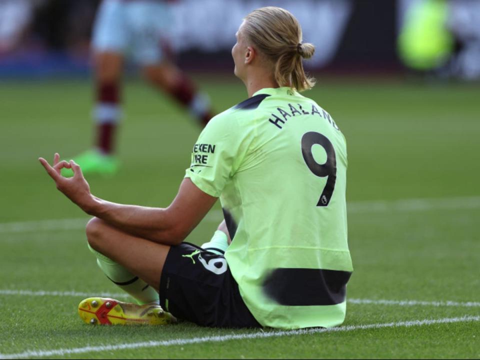 Haaland unlocked West Ham’s defence with his acceleration (Getty Images)