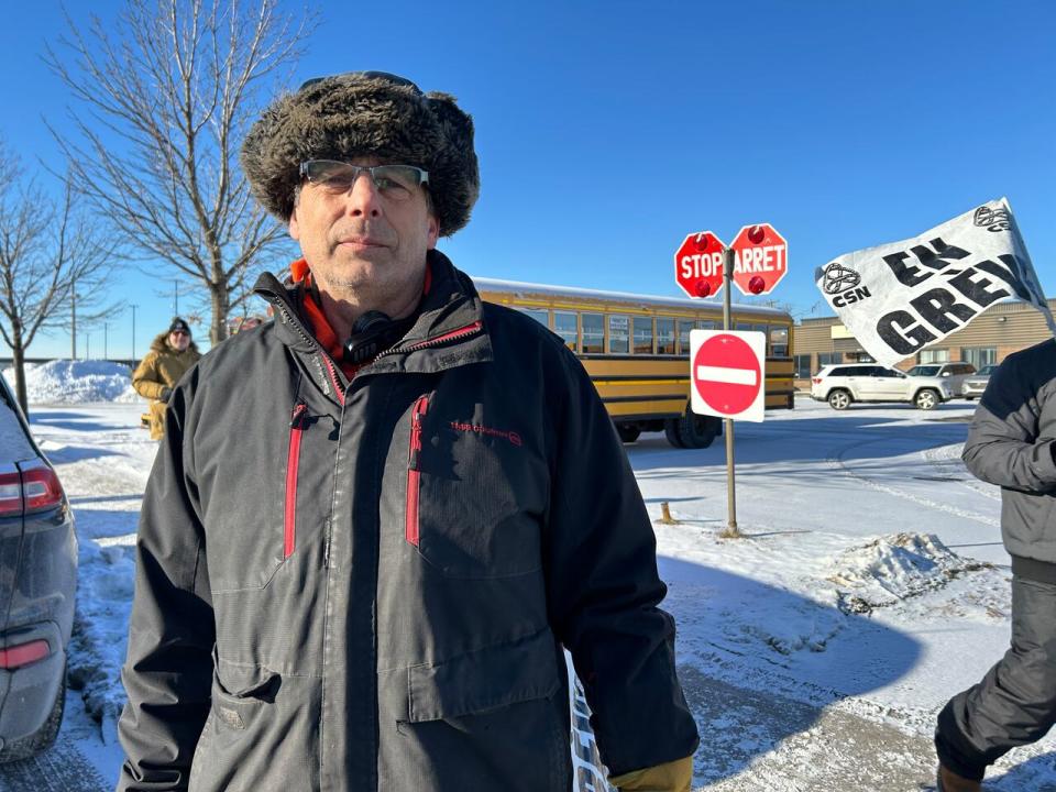 Marcel Boudreau, a bus driver for Transco, says the company is refusing to give employees 'their fair share' of what they receive from the Quebec government. 