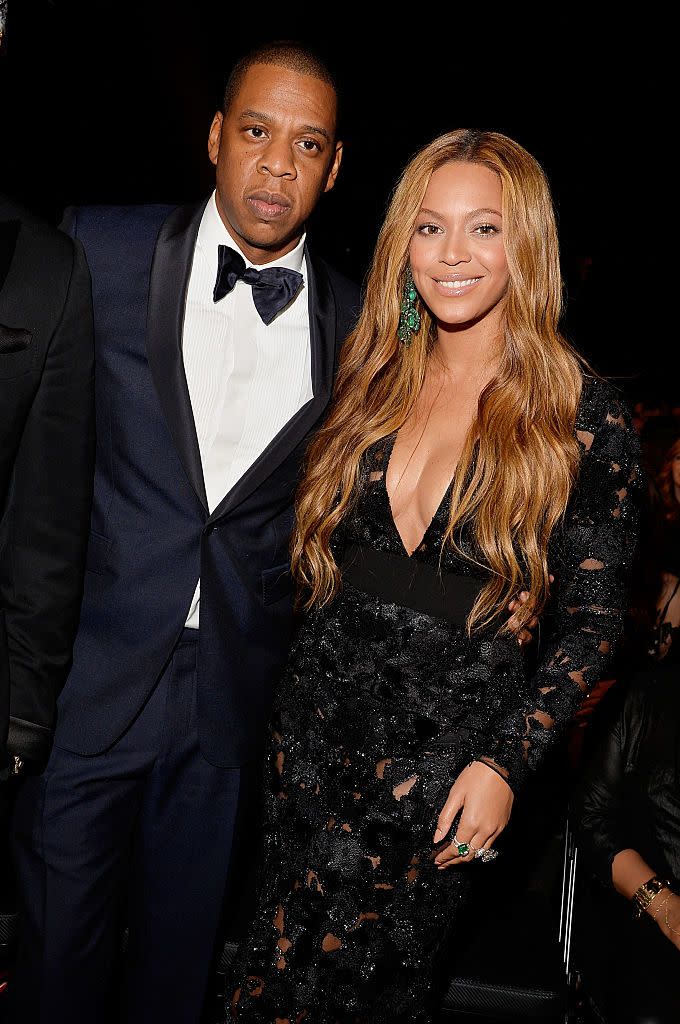 <p>For the event, Beyoncé wore a black Proenza Schouler gown.</p>