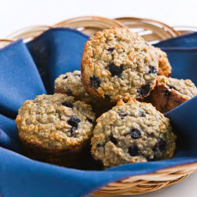 Lemon Blueberry Oatmeal Muffins