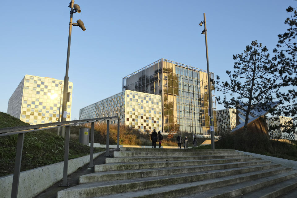 Exterior view of the International Criminal Court, or ICC, in The Hague, Netherlands, Wednesday Dec. 4, 2019. Prosecutors are appealing to International Criminal Court judges to authorize a wide-ranging investigation into alleged crimes in Afghanistan's brutal conflict. In April, a panel of judges rejected a request by the court's prosecutor, Fatou Bensouda, to open an investigation into crimes allegedly committed by the Taliban, Afghan security forces and American military and intelligence agencies.(AP Photo/Mike Corder)