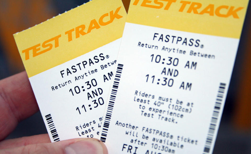 Over at Disney, they have a FASTPASS system that is free, but also requires more forethought. Basically a FASTPASS  allows you to pick a ride that you want and then get a pass to skip the line at some point later in the day. You’ll have an hour-long window to make it to the ride and you can’t have more than one FASTPASS  active at a time (they’re all connected through your park pass).   But if you plan out your day properly, you should be able to skip the line at almost every Disney attraction, from the Safari in Animal Kingdom to Space Mountain in Tomorrow Land. This is especially important for low-capacity, high-popularity rides like Peter Pan’s Flying Ride. 