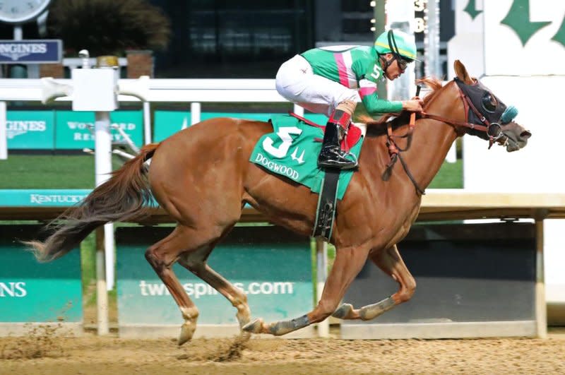 Lady Radler win the Dogwood Stakes at Churchill Downs. Photo courtesy of Churchill Downs