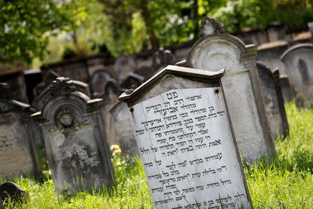 The Jewish cemetery is pictured in Halberstadt, Germany, May 4, 2019. Picture taken May 4, 2019. REUTERS/Fabrizio Bensch