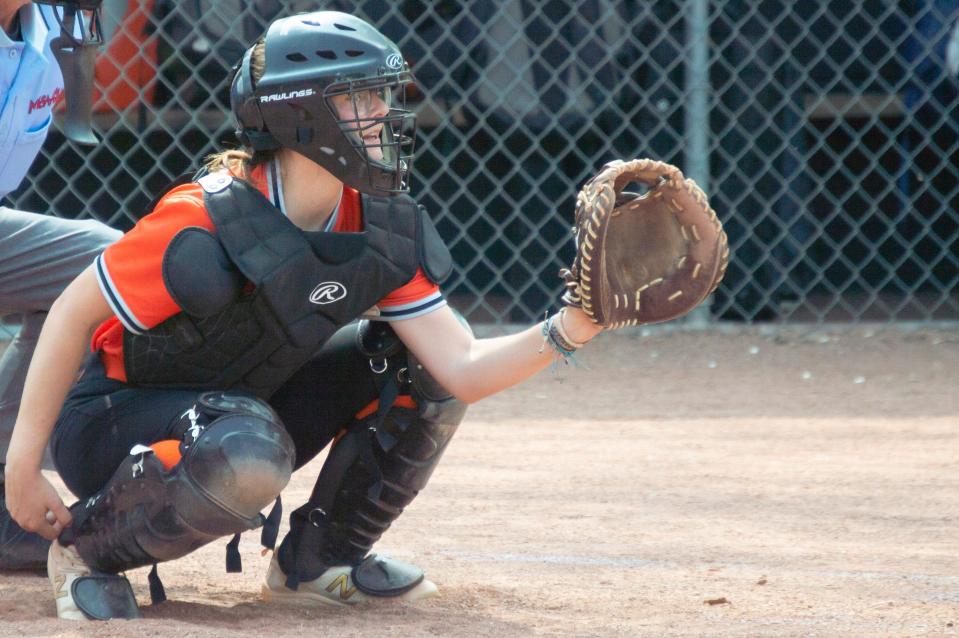 Comet senior Abby Gutowski was a first-team all-conference selection for the 2023 Big 8 softball season.