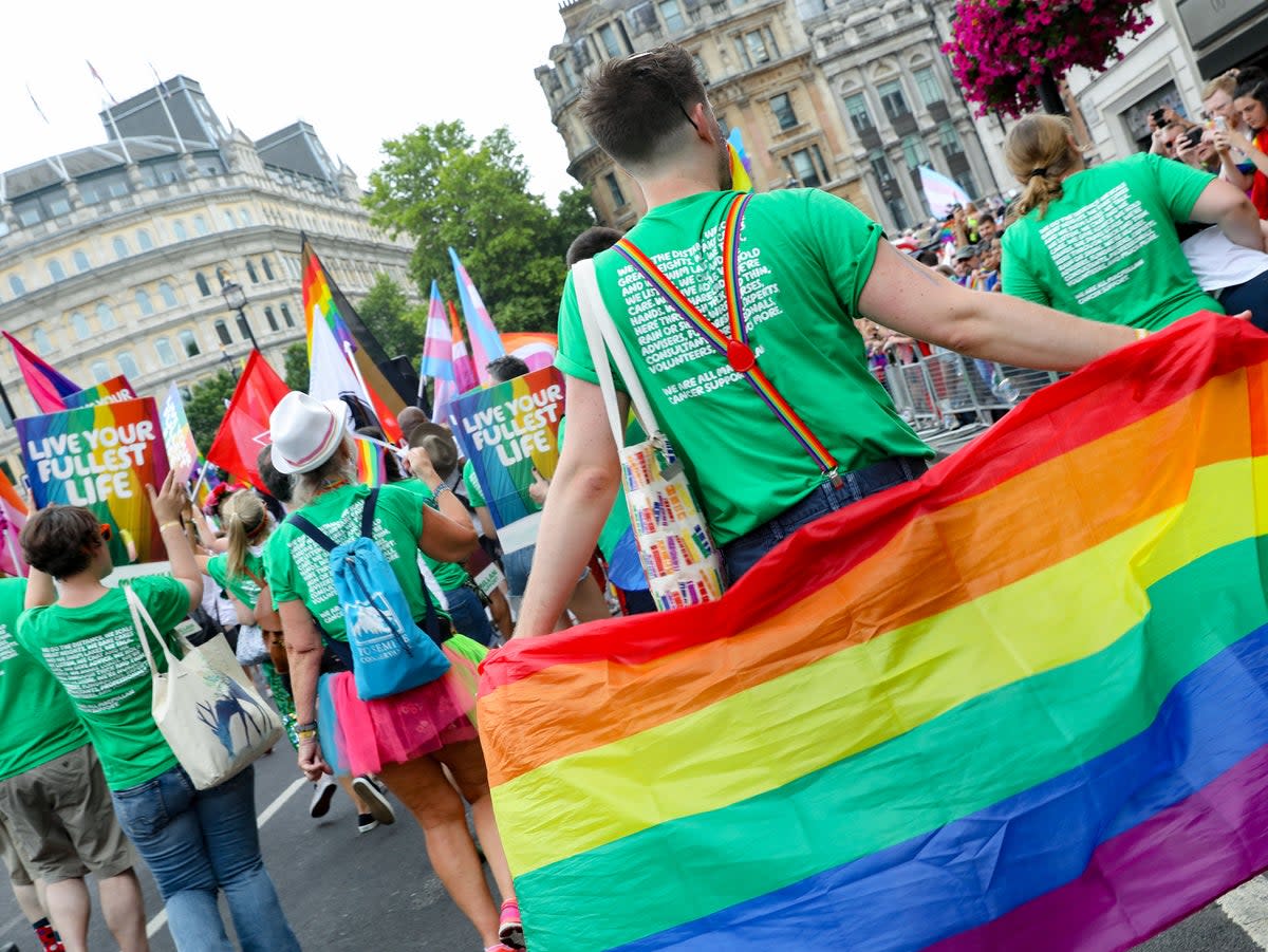 Parade goers during Pride in London 2019 (Getty Images for Pride in London)