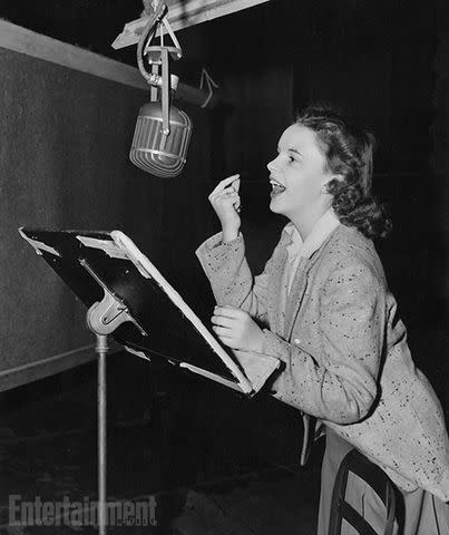 Digitized by the Margaret Herrick Library Digital Studio Judy Garland in the recording studio for 'The Wizard of Oz'