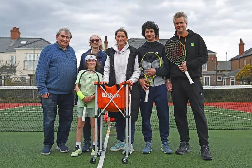 Fletcher pictured with his family