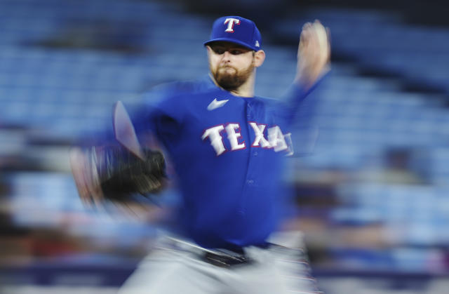 Montgomery sparkles, Rangers beat sloppy Rays 4-0 in AL Wild Card