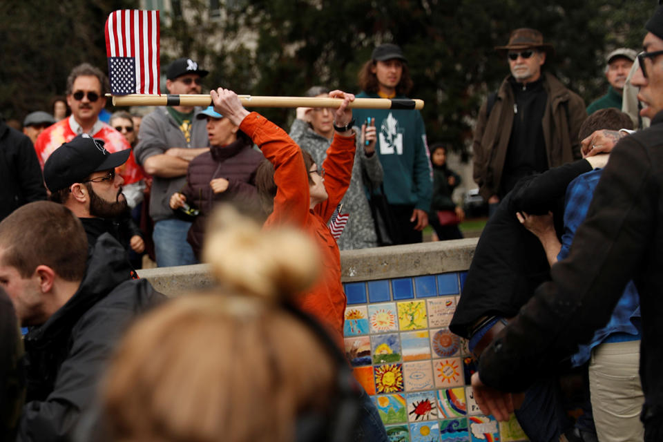 Pro-Trump rally turns violent in Berkeley