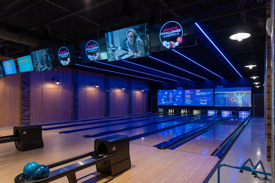Sports Challenge America offers a six-lane, boutique bowling alley.