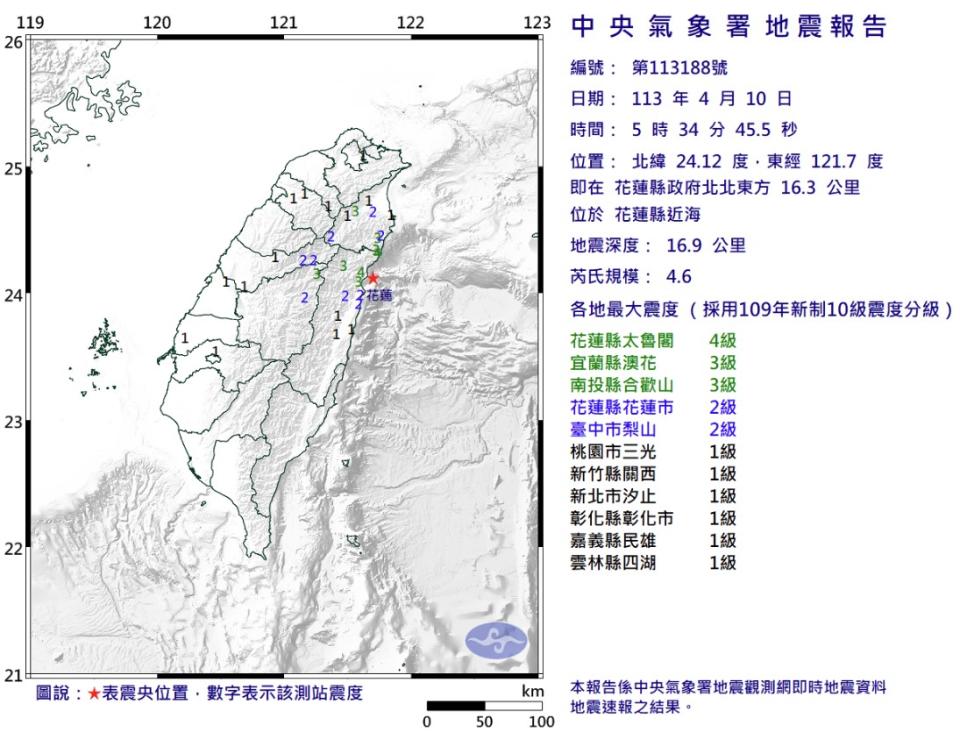 （圖取自中央氣象署網站）