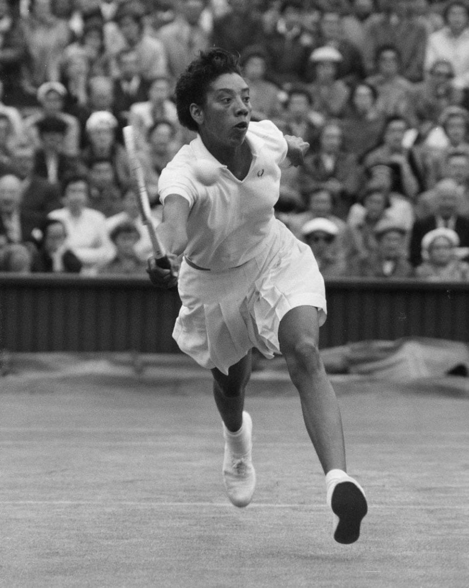 Tennis great Althea Gibson graduated from Florida A&M University in spring 1953. In 1957, she made history as the first black Wimbledon champion.